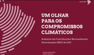 LACLIMA lança relatório sobre metas do G20 rumo a 2035
